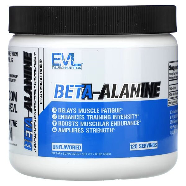 Beta-Alanine, Unflavored - 200g - EVLution Nutrition