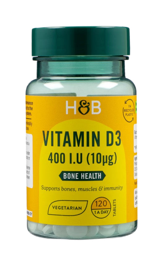 Vitamin D3, 10mcg - 120 tablets - Holland & Barrett