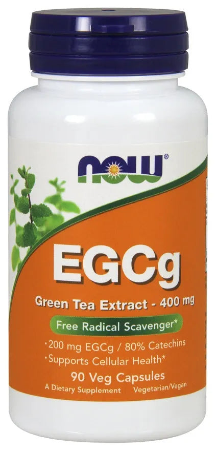 EGCg Green Tea Extract 400mg - 90 vcaps - NOW Foods - Papildai