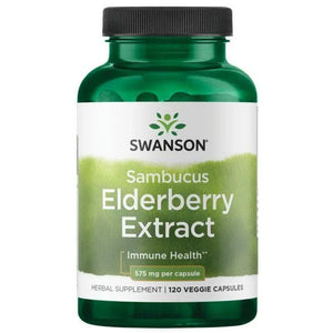 Elderberry Extract - 575 mg - N120 - Swanson - Papildai