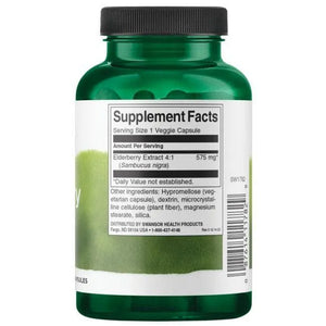 Elderberry Extract - 575 mg - N120 - Swanson - Papildai