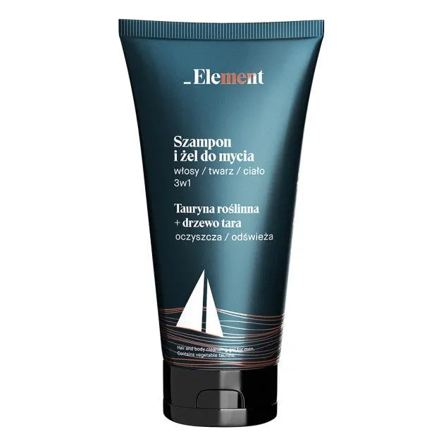 Element Men Šampūnas ir Dušo Gelis 2in1 Taurinas Augalinis + Tara Medis 200ml - Kosmetika