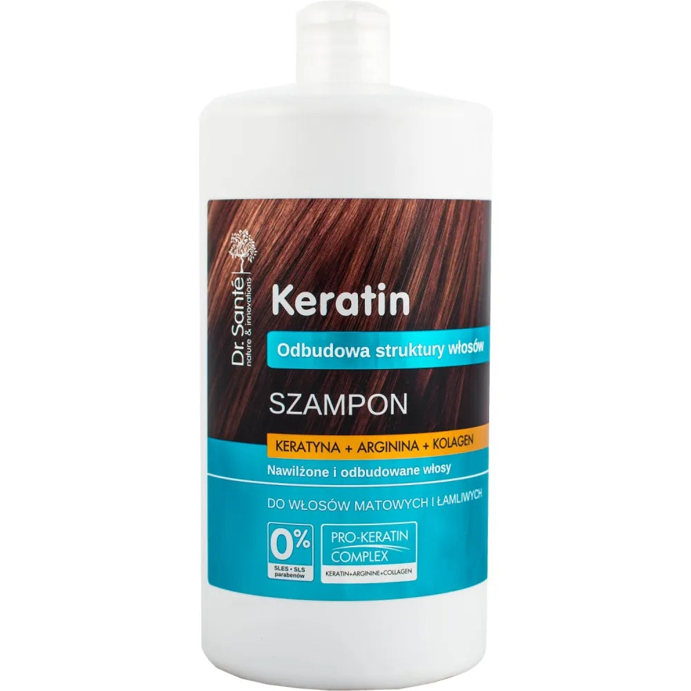 ELFA Dr Sante šampūnas 1000 ml keratino plaukams - Kosmetika