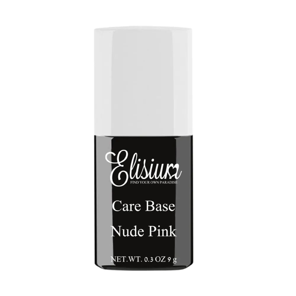 ELISIUM Care Base Guminė bazė hibridiniam nagų lakui - Nuogas Rožinis 9g - Kosmetika