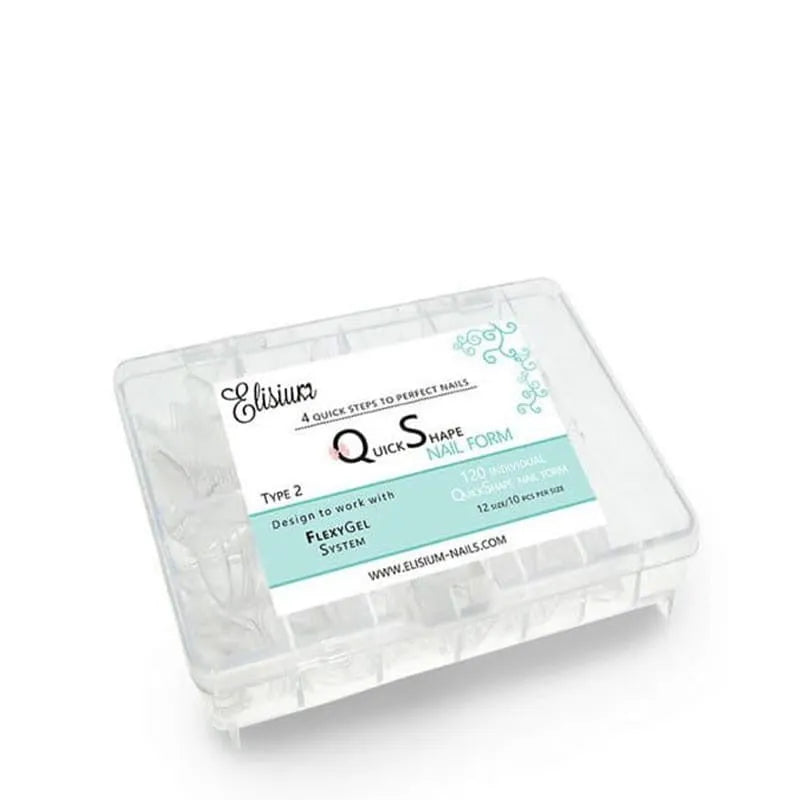 ELISIUM Quick Shape Nail Form Acrylic gel forms Tipas 2 1 pakuotė - 120 vnt. - Kosmetika
