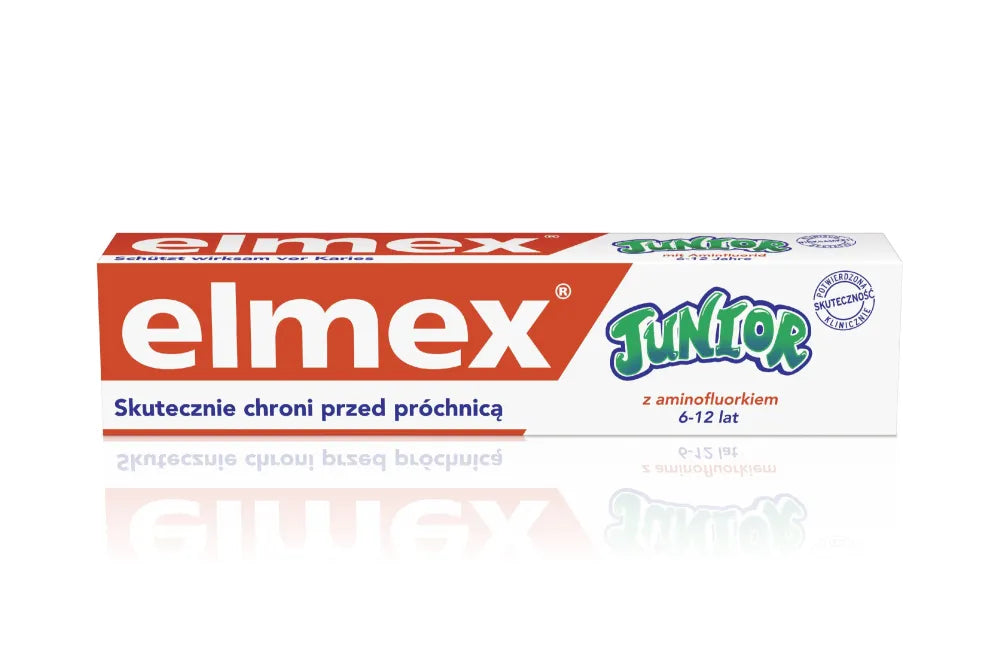 Elmex Toothpaste for Children Junior 6-12 years DUO antras 50% 75mlx2 - Kosmetika