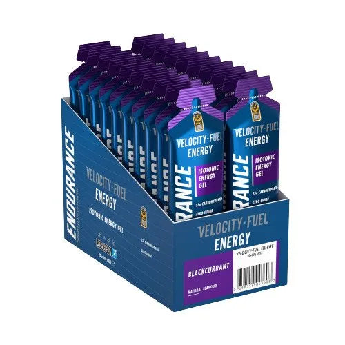 Endurance Energy Isotonic Gel Blackcurrant - 20 x 60g - Applied Nutrition - Sporto papildai