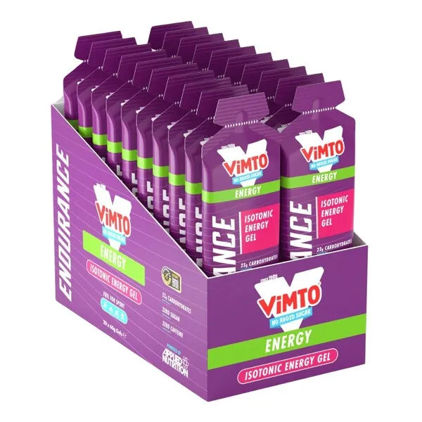 Endurance Energy Isotonic Gel Vimto - 20 x 60g - Applied Nutrition - Sporto papildai
