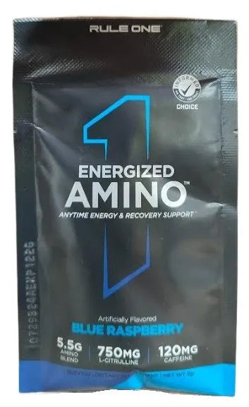 Energized Amino Blue Raspberry - 9g (1 serving) - Rule One - Sporto papildai