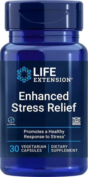 Enhanced Stress Relief - 30 vcaps - Life Extension - Papildai