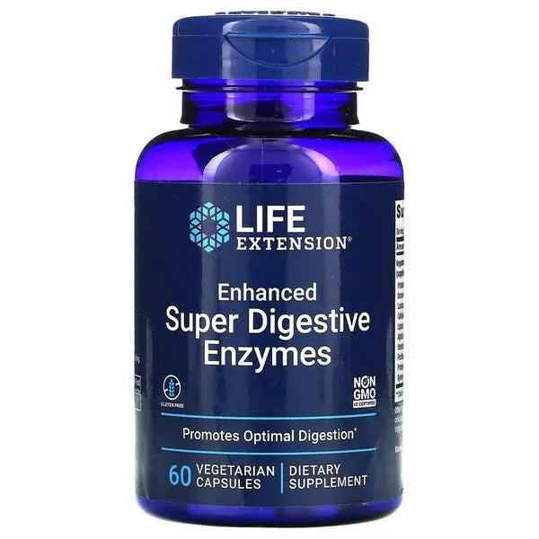 Enhanced Super Digestive Enzymes - 60 vcaps - Life Extension - Papildai