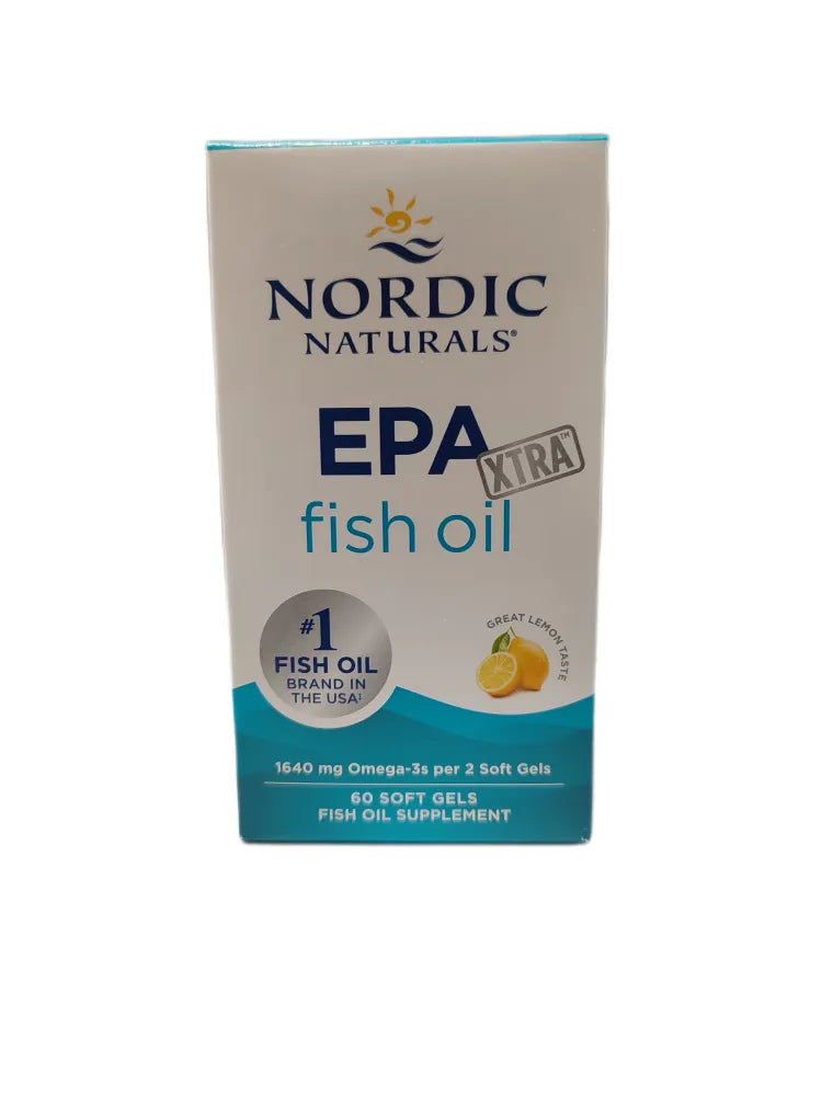 EPA Xtra Fish Oil 1640mg Lemon - 60 softgels - Nordic Naturals - Papildai