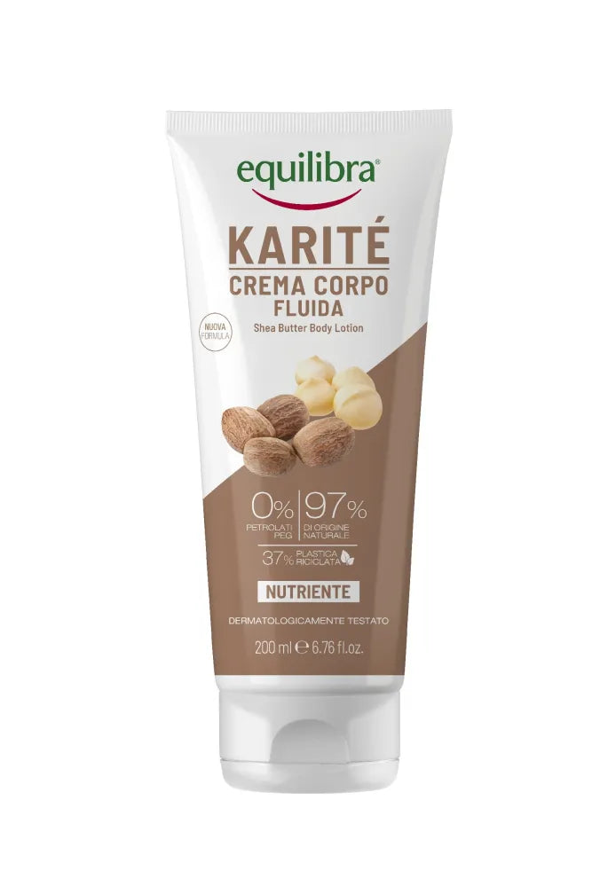 EQUILIBRA Karite Maitinantis Kūno Losjonas su Shea sviestu - Kosmetika