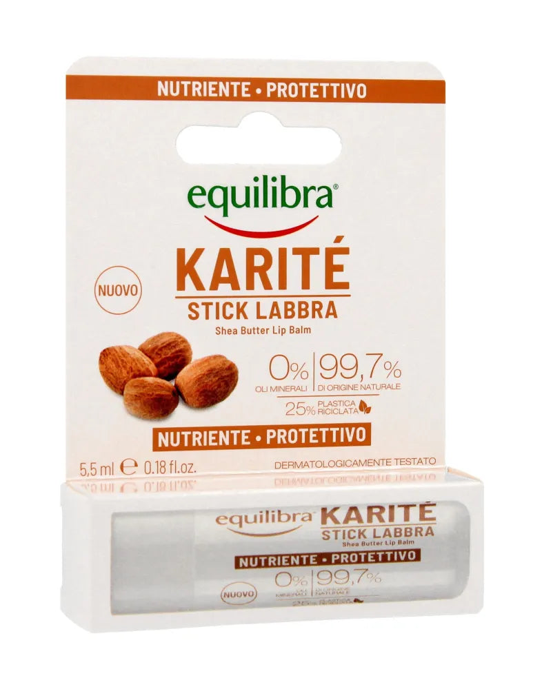 Equilibra Shea linijos lūpų balzamas su sviestu - Kosmetika