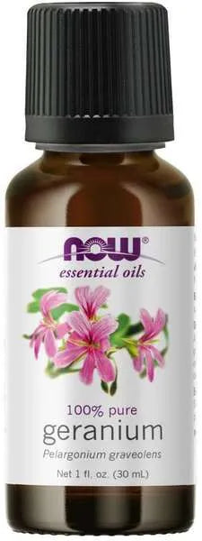 Essential Oil Geranium - 30 ml - NOW Foods - Papildai