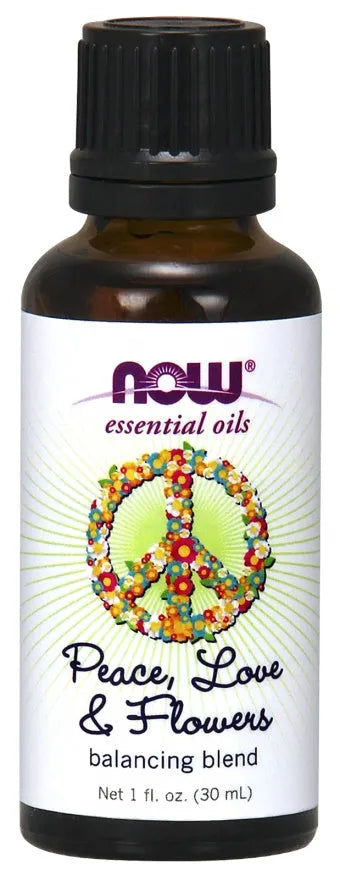 Essential Oil Peace Love & Flowers Blend - 30 ml - NOW Foods - Papildai