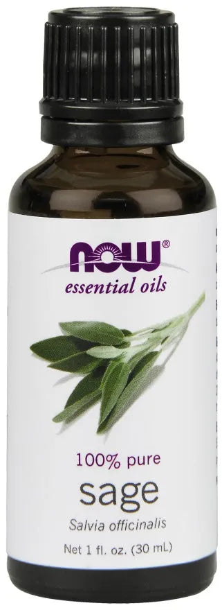 Essential Oil Sage - 30 ml - NOW Foods - Papildai