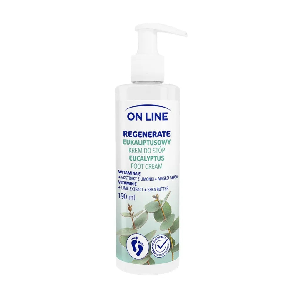 Eukalipto pėdų kremas Regenerate 190ml - Kosmetika