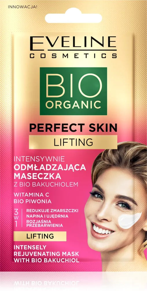 Eveline Bio Organic Perfect Skin Intensyviai atjauninanti kaukė su bakuchiol 8ml - Kosmetika