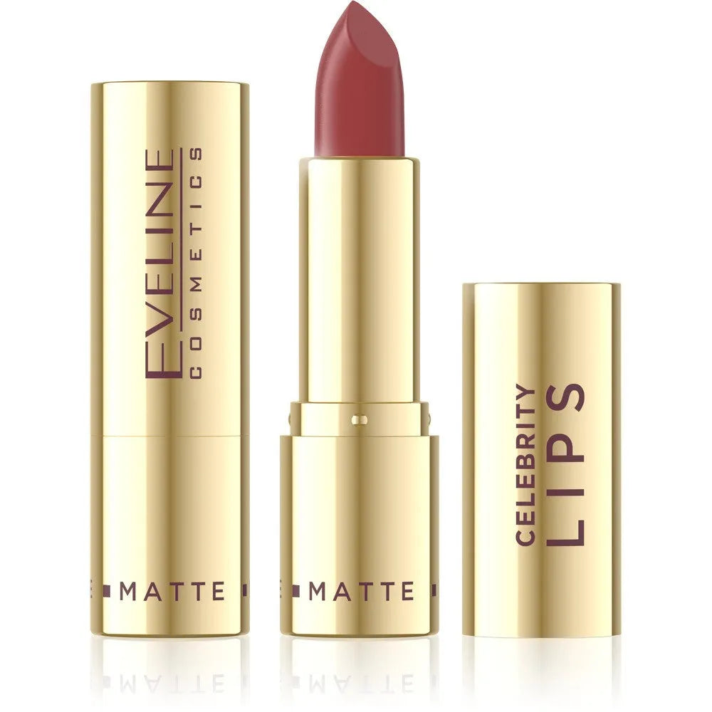 EVELINE Celebrity Lips Creamy lūpų dažai su matiniu finišu Nr. 501 - Kosmetika