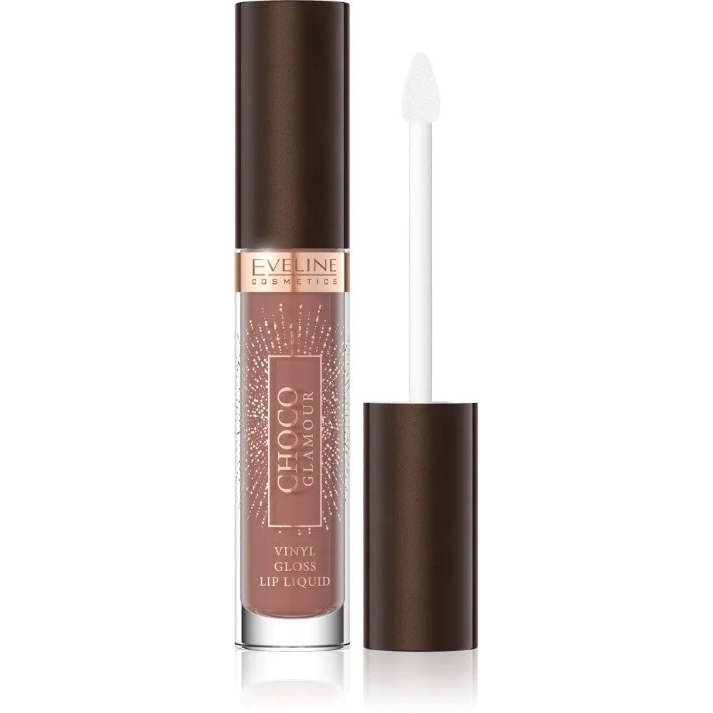 EVELINE Choco Glamour Vinilo Lūpų Pieštukas skystu pavidalu su blizgiu efektu nr. 01 - Kosmetika