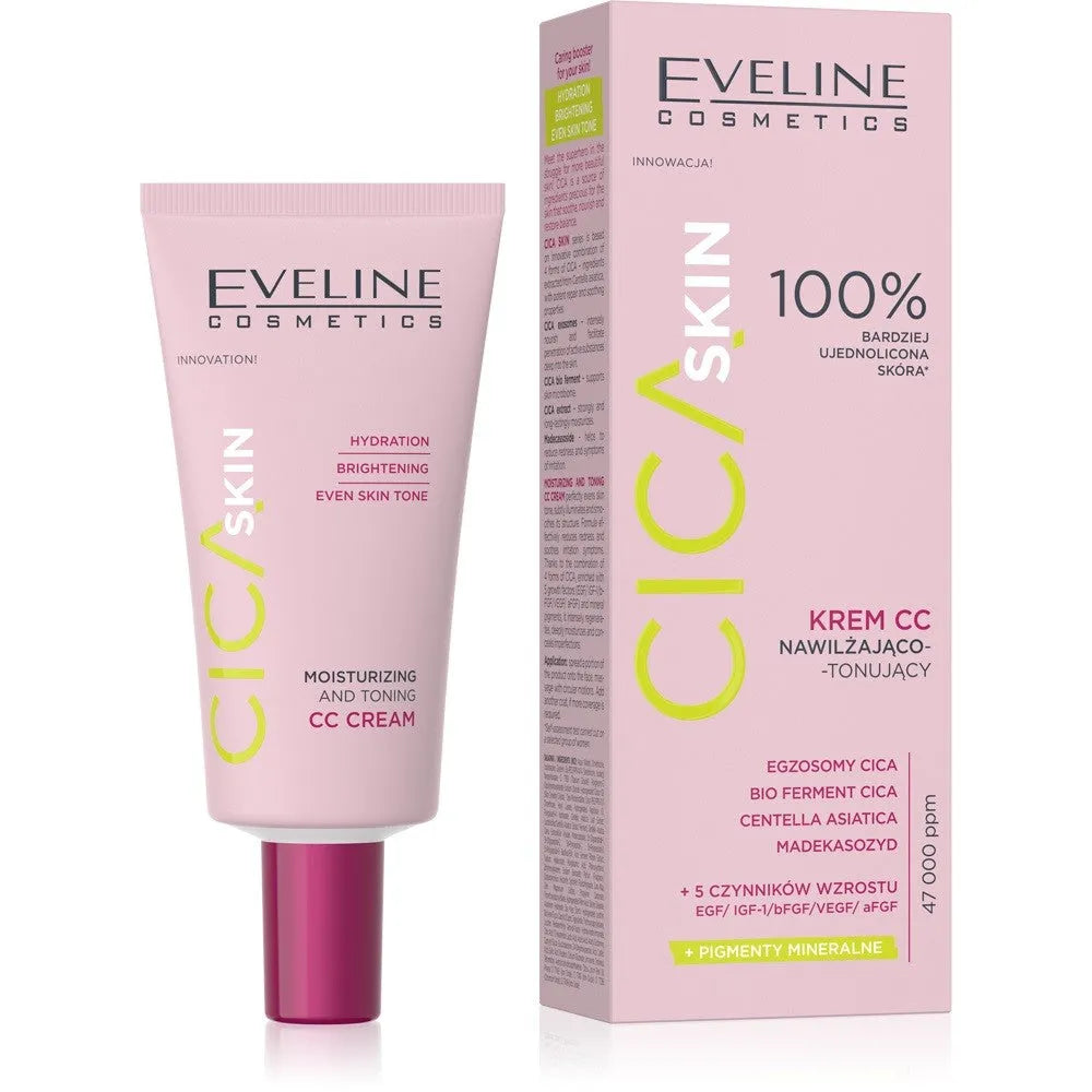 EVELINE CICA Skin CC Moisturizing and Toning Cream 30 ml - Kosmetika