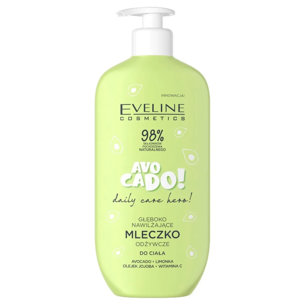 EVELINE Daily Care Hero! Giliai drėkinantis avokadų maitinamasis kūno pienelis 350ml - Kosmetika