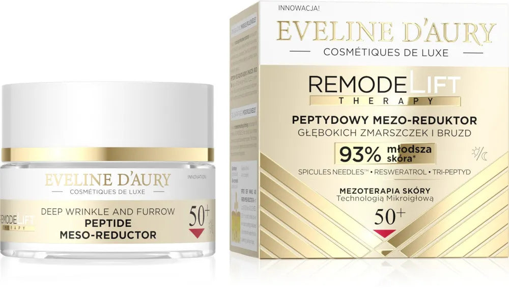 EVELINE D’AURY Remodelift Therapy Peptide Meso-Reducer for deep wrinkles and fine lines 50+ day night 50 ml - Kosmetika