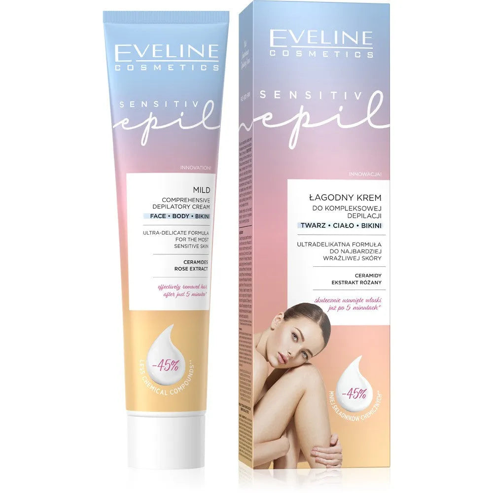 EVELINE DEP. Depiliacinis kremas 125ml Just E. bikini kūnas tw. - Kosmetika