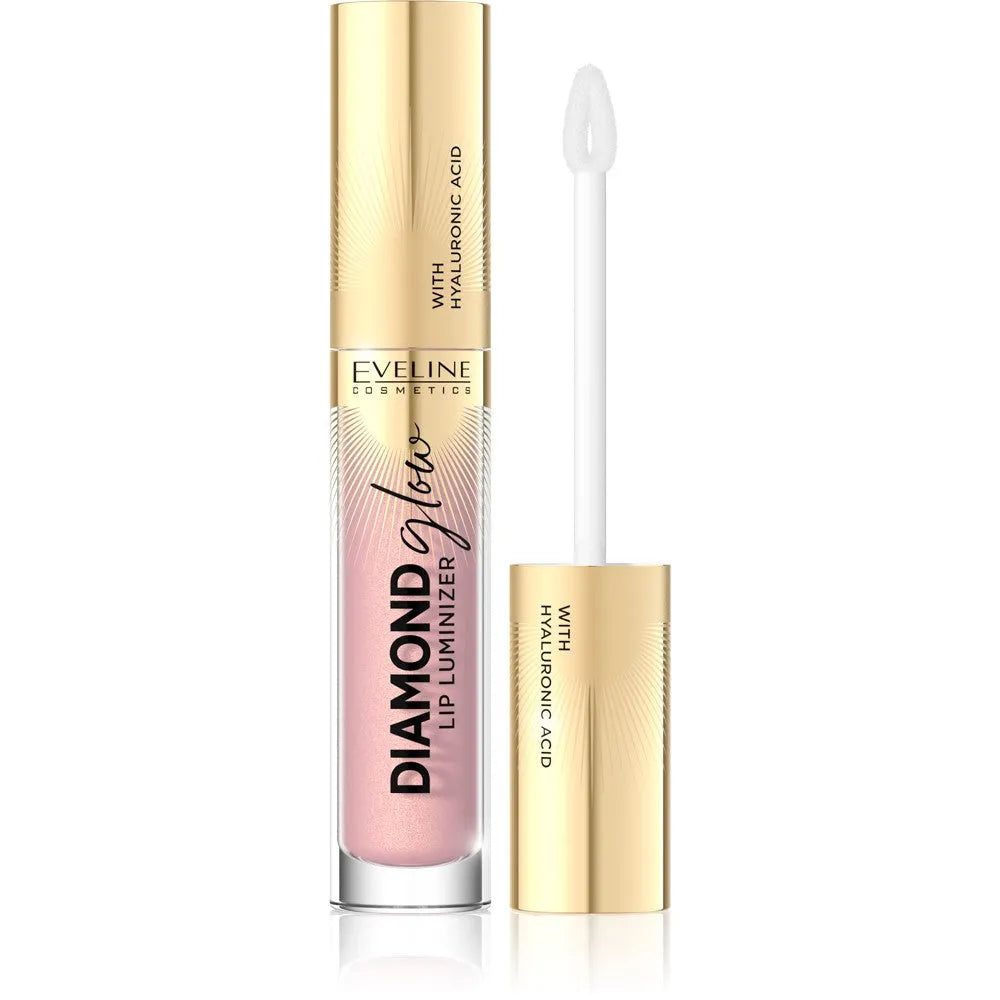 Eveline Diamond Glow Lip Luminizer Lūpų blizgesys su hialurono rūgštimi nr. 03 4.5ml - Kosmetika
