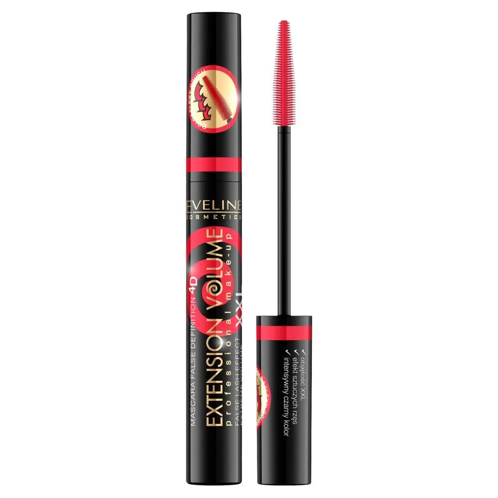 EVELINE Extension Volume Mascara - dirbtinių blakstienų efektas - black 10ml - Kosmetika