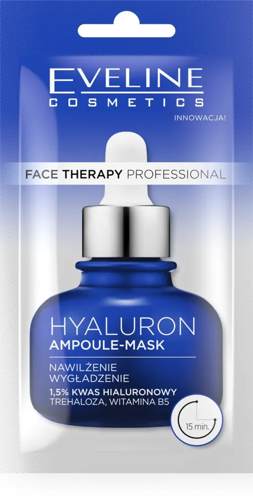 Eveline Face Therapy Professional Hyaluron ampoule kaukė 8ml - Kosmetika