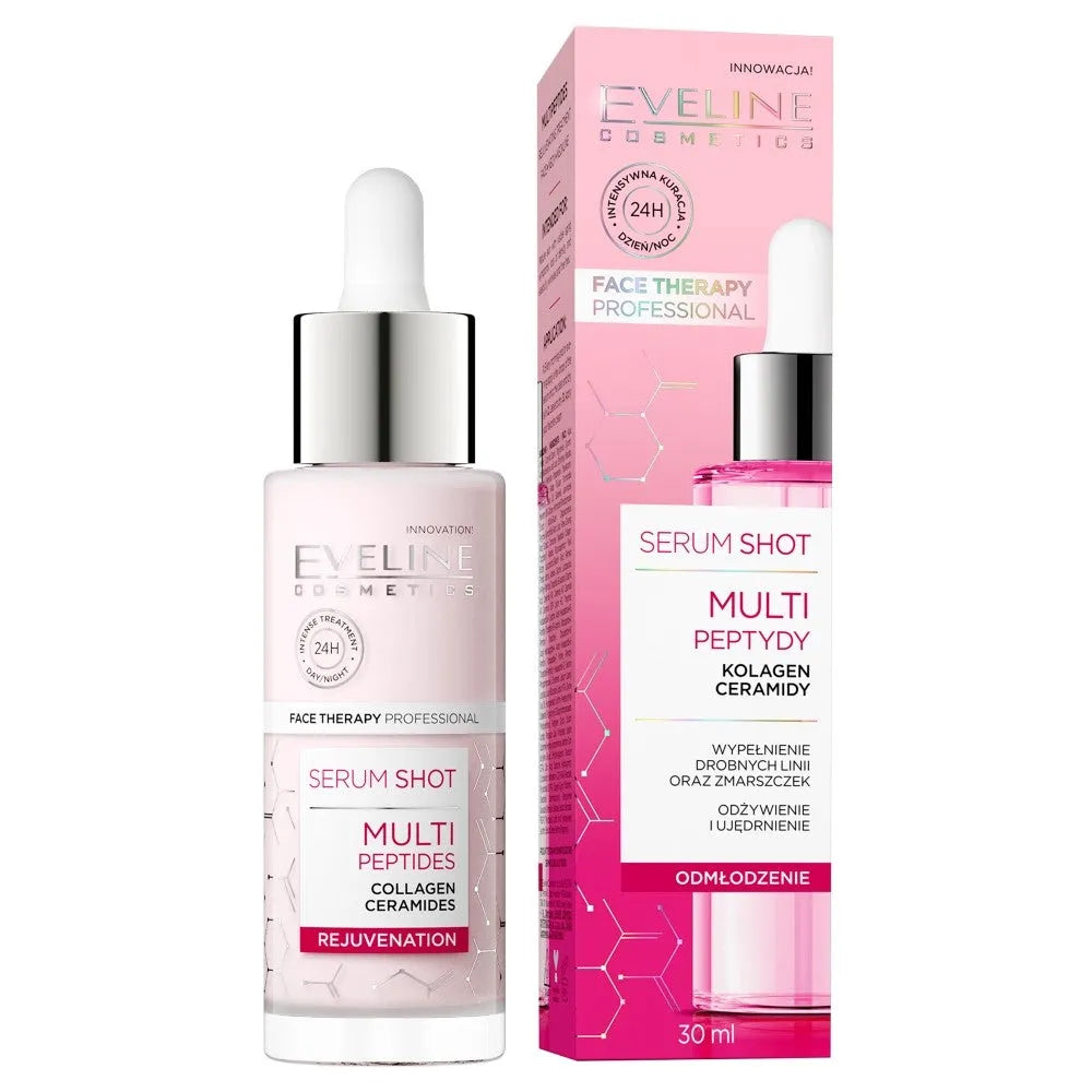 Eveline Face Therapy Professional Serum Shot Atjaunojanti Procedūra - Multi-Peptidai 30ml - Kosmetika