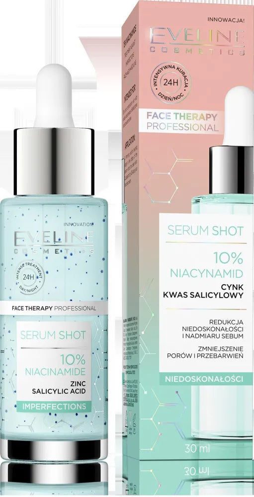 Eveline Face Therapy Professional Serum Shot Imperfection reducing treatment - 15% Niacinamide 30ml - Kosmetika