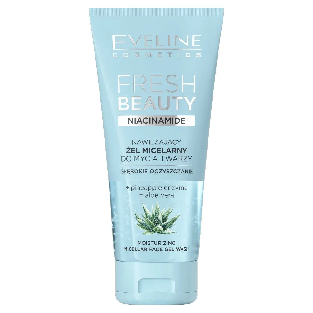 EVELINE Fresh Beauty Drėkinantis Micelinis Gelis Veido Valymui Niacinamido 150ml - Kosmetika