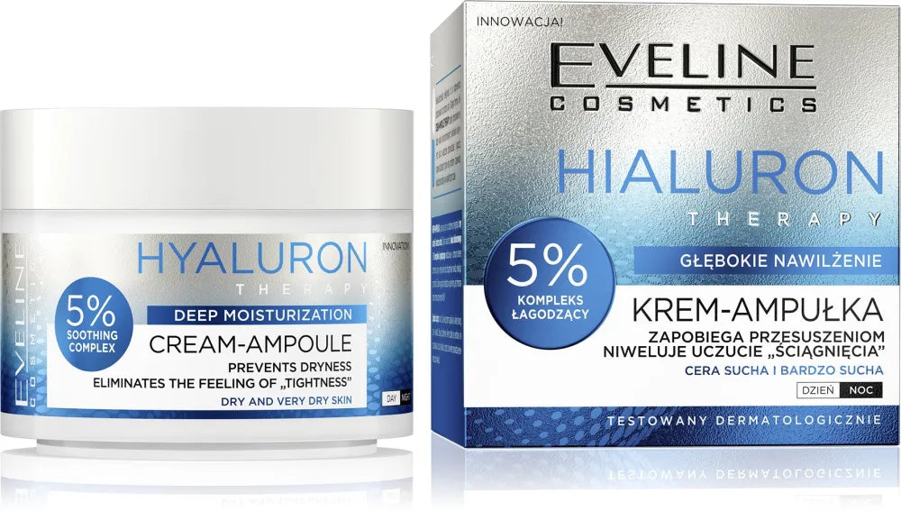 EVELINE Hyaluron Terapijos Kremas - ampulė 50 ml - Kosmetika