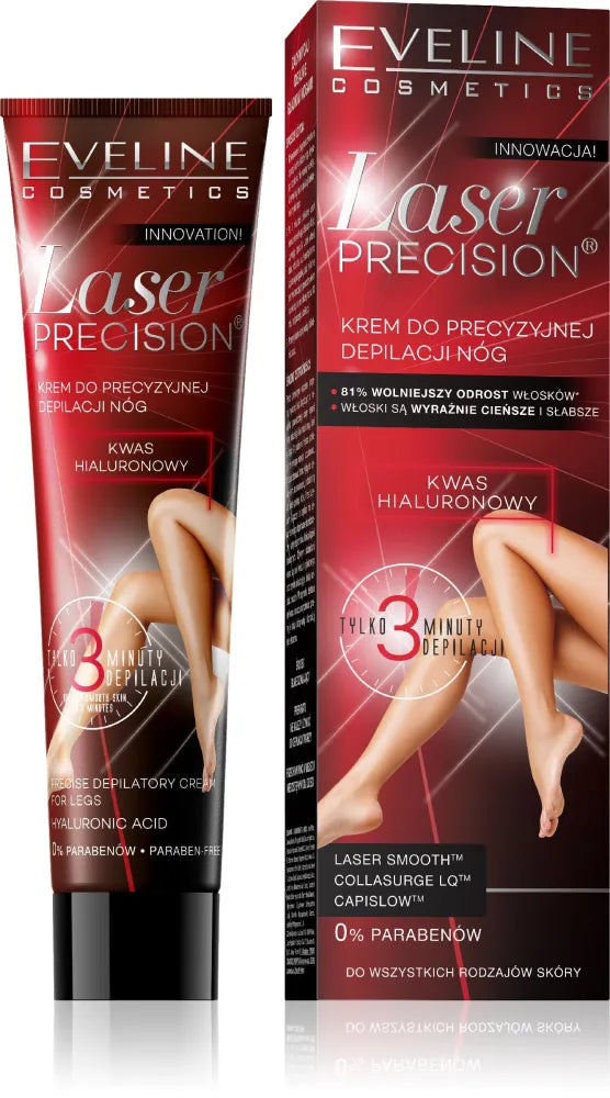 Eveline Laser Precision Leg Depilatory Cream 3-Minute 125ml depiliacinis kremas kojoms - Kosmetika