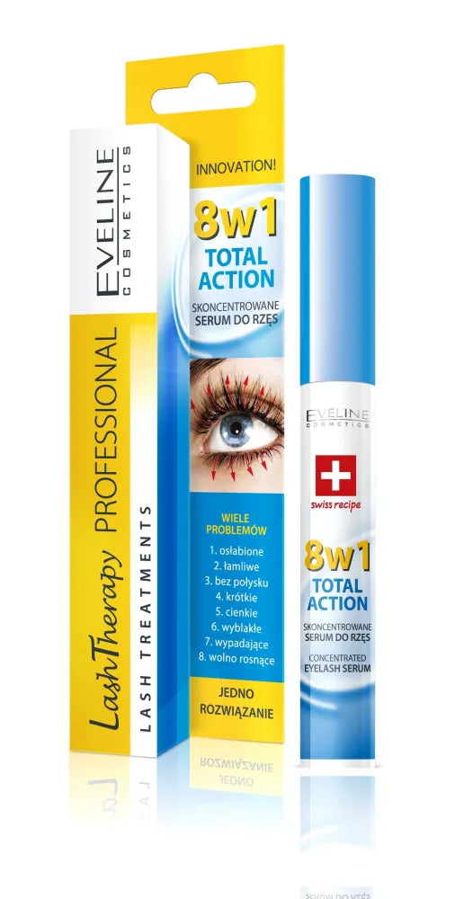 Eveline Lash Therapy 8in1 Total Action Blakstienų kondicionierius 10ml - Kosmetika