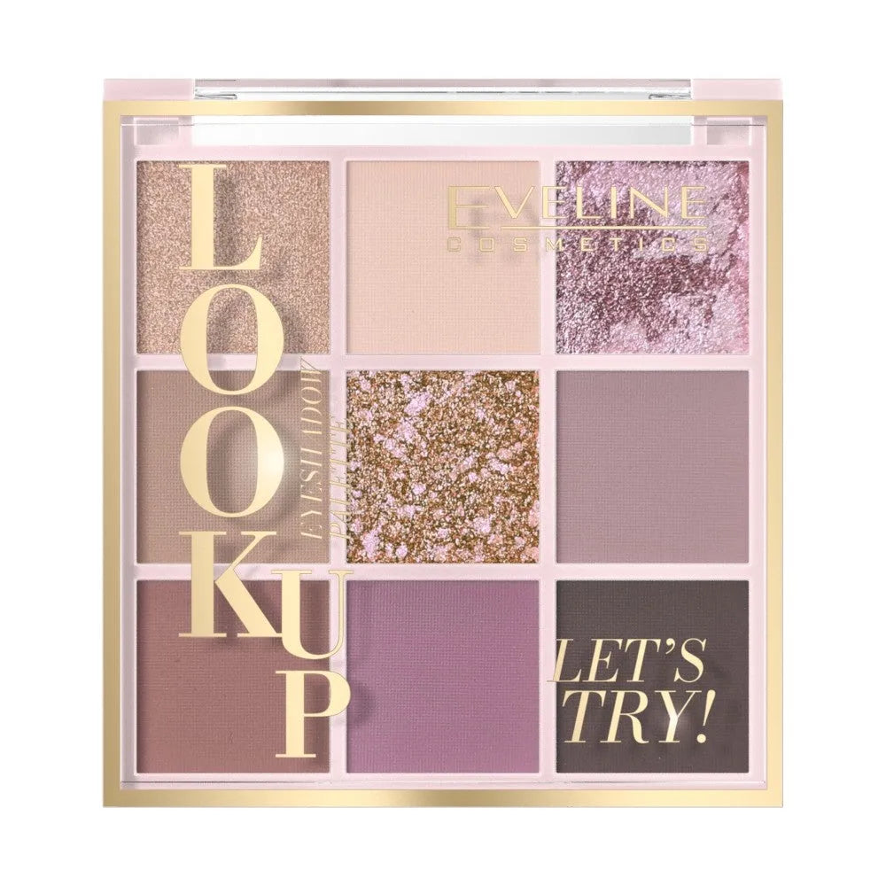 Eveline Look Up Eyeshadow Palette (9) Išbandykime! 1 vnt. - Kosmetika
