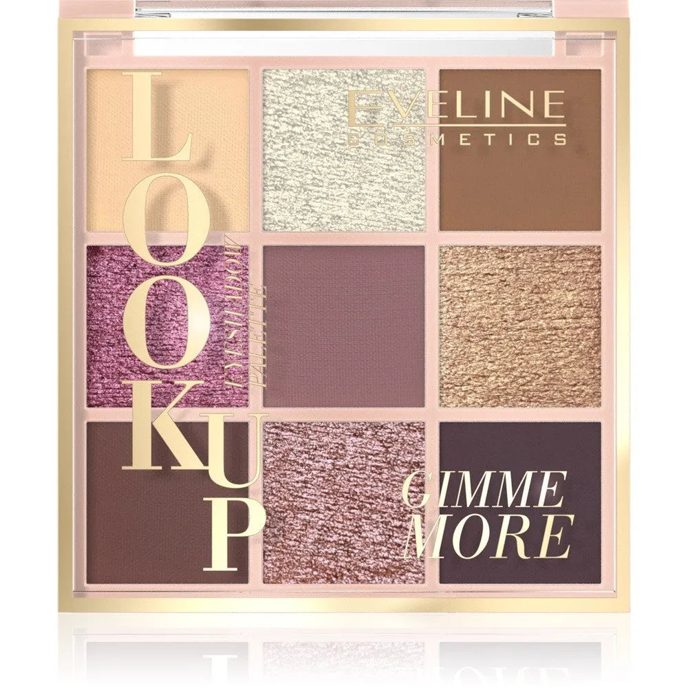 EVELINE Look Up Eyeshadow Palette Gimme More (9 atspalvių) - Kosmetika