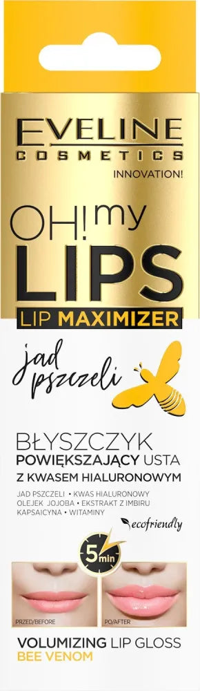 Eveline Oh! My Lips Maximizer Balsam lūpų putlinimo priemonė Bičių nuodai 4.5ml - Kosmetika