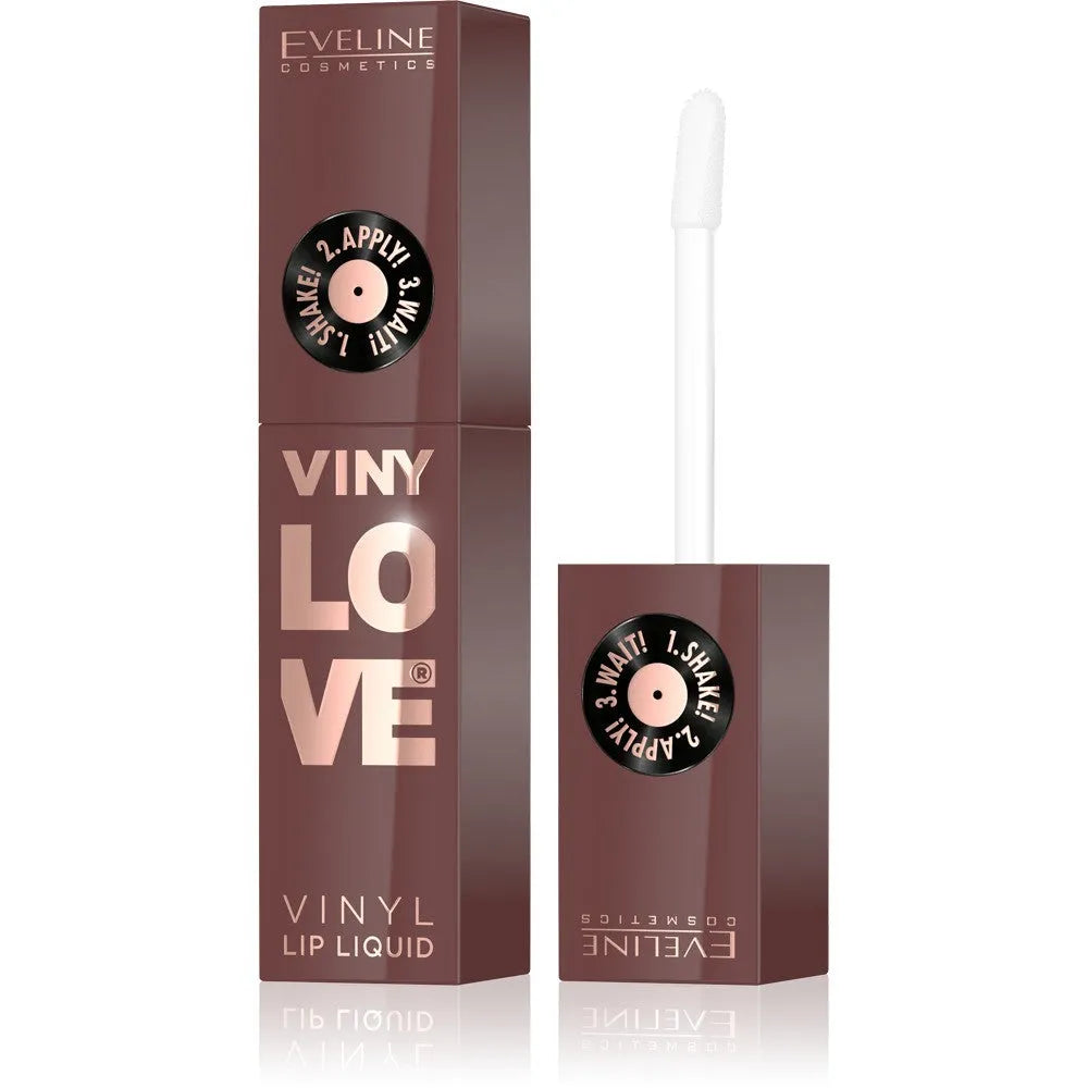 EVELINE Vinylove Ilgai išliekantys skysti lūpų dažai su vinilo efektu 07 Nudes 4 ml - Kosmetika