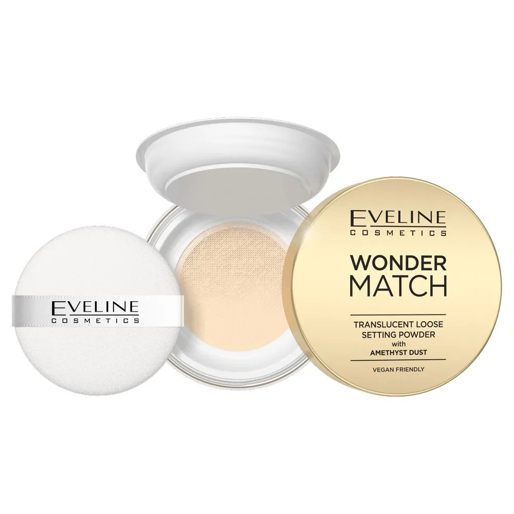 Eveline Wonder Loose Setting Powder su ametisto dulkėmis 6g - Kosmetika