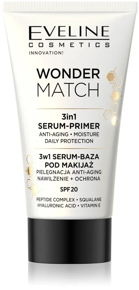 EVELINE Wonder Match Base-Serum makiažui 3in1 - Kosmetika