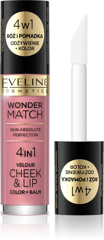 Eveline Wonder Match Blush ir skysti lūpdažiai 4in1 Nr. 03 4.5ml - Kosmetika