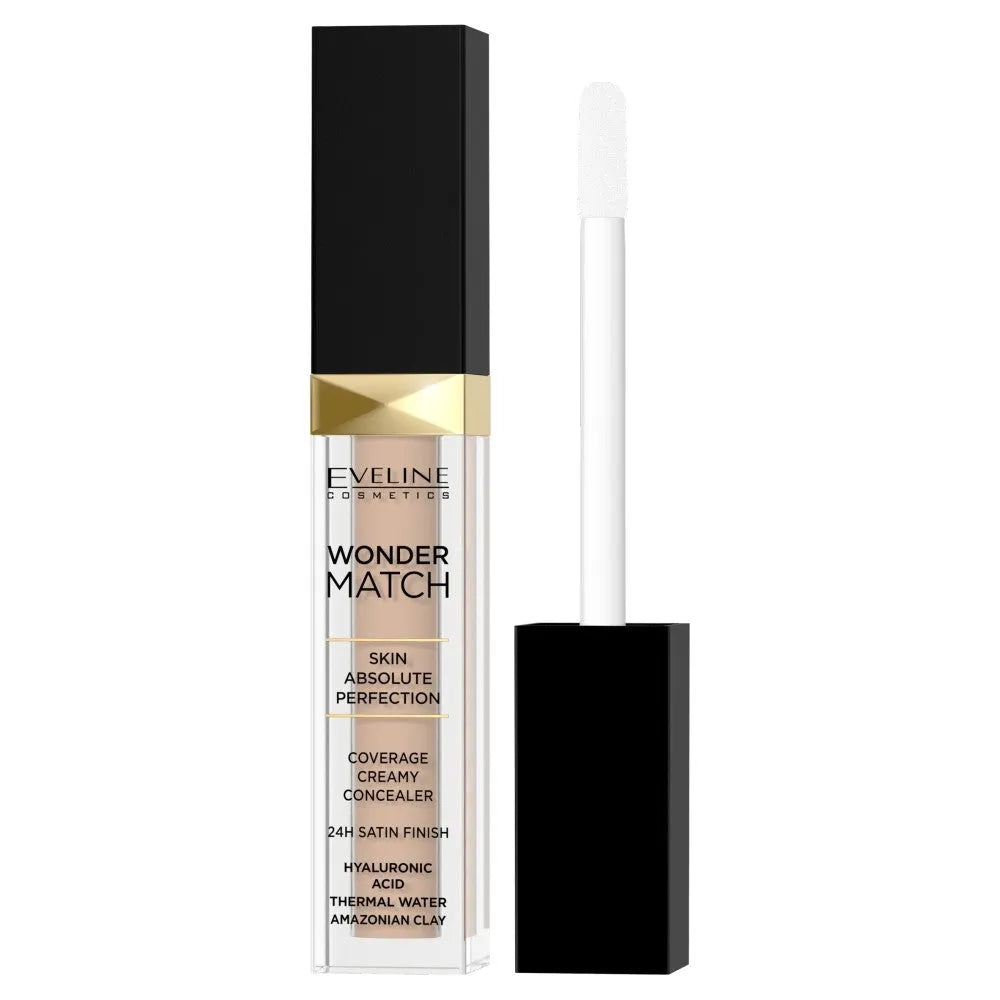 Eveline Wonder Match Liquid Concealer Nr. 15 Natūralus 7ml - Kosmetika