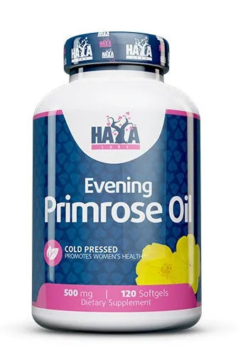 Evening Primrose Oil 500mg - 120 softgels - Haya Labs - Papildai