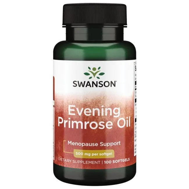 Evening Primrose Oil - Nakvišų aliejus - 500 mg - N100 - Swanson - Papildai