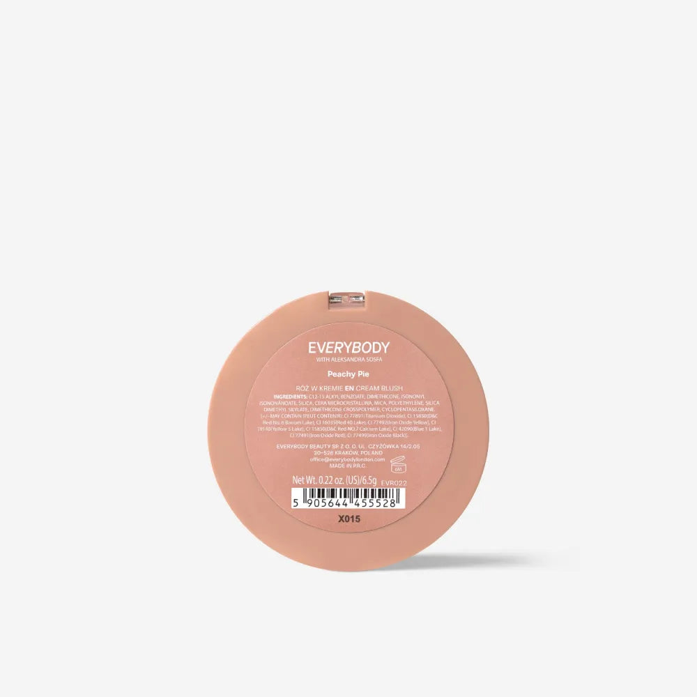 EVERYBODY Aleksandra Sosfa Cream Blush Peachy Pie - Kosmetika