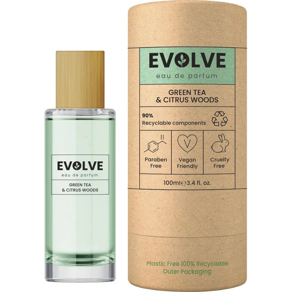 EVOLVE Green Tea & Citrus Woods Eau de Parfum 100 ml - Kosmetika